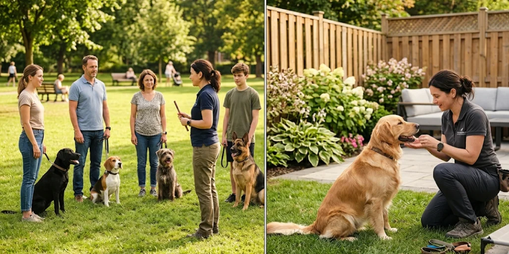 Group Dog Training vs One to One