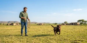 long line dog training lead