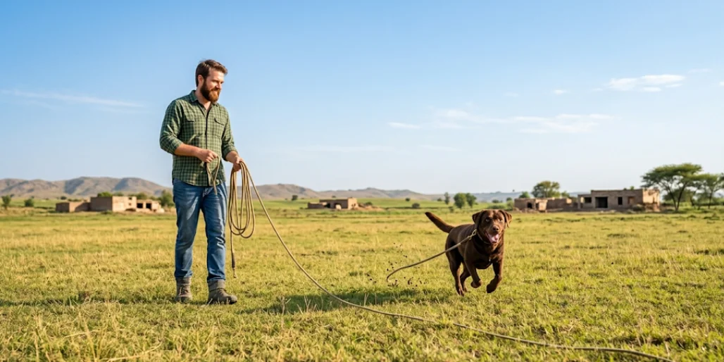 long line dog training lead