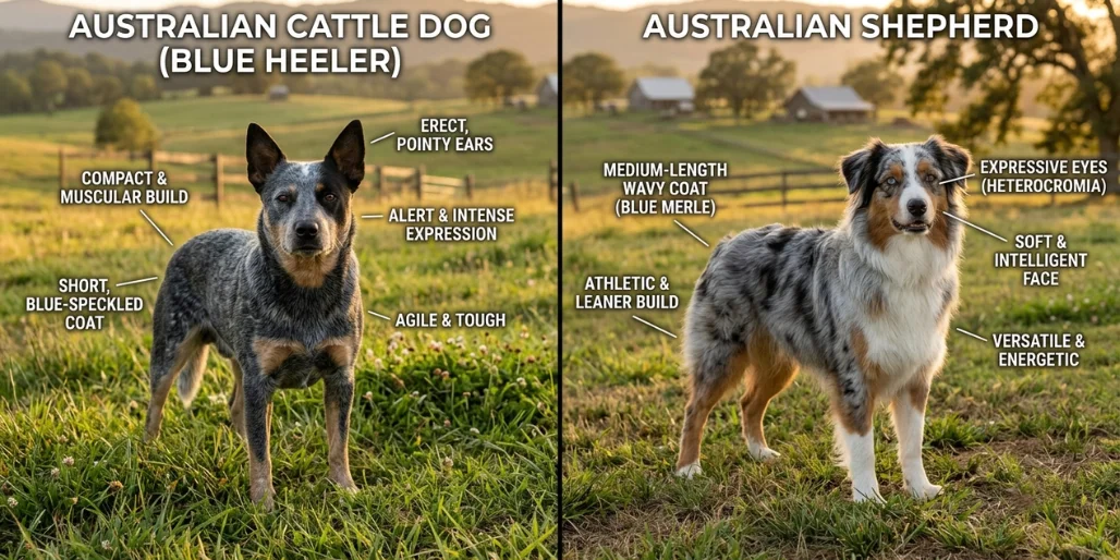 Australian Cattle Dog vs. Australian Shepherd