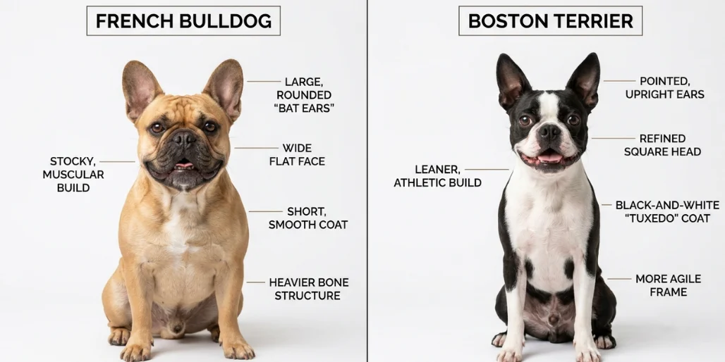 French Bulldog vs Boston Terrier