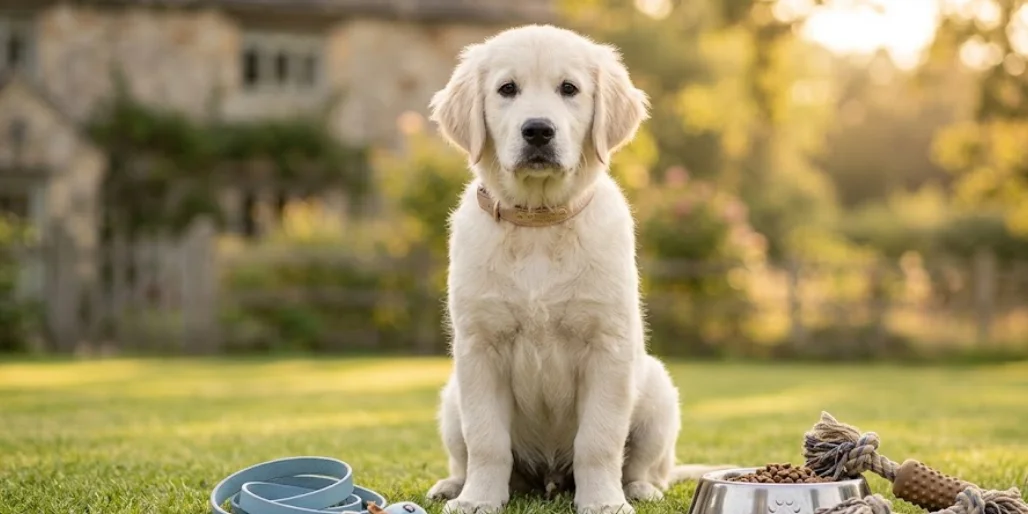 English Cream Golden Retriever