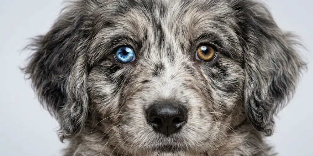 Bernedoodle Puppy with Rare Blue Eye