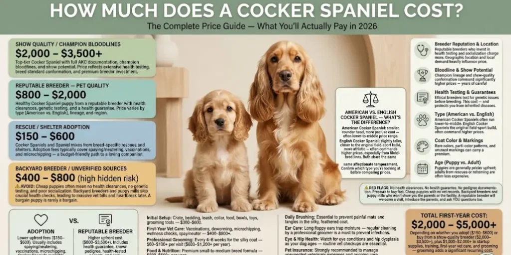 Cocker Spaniel Cost