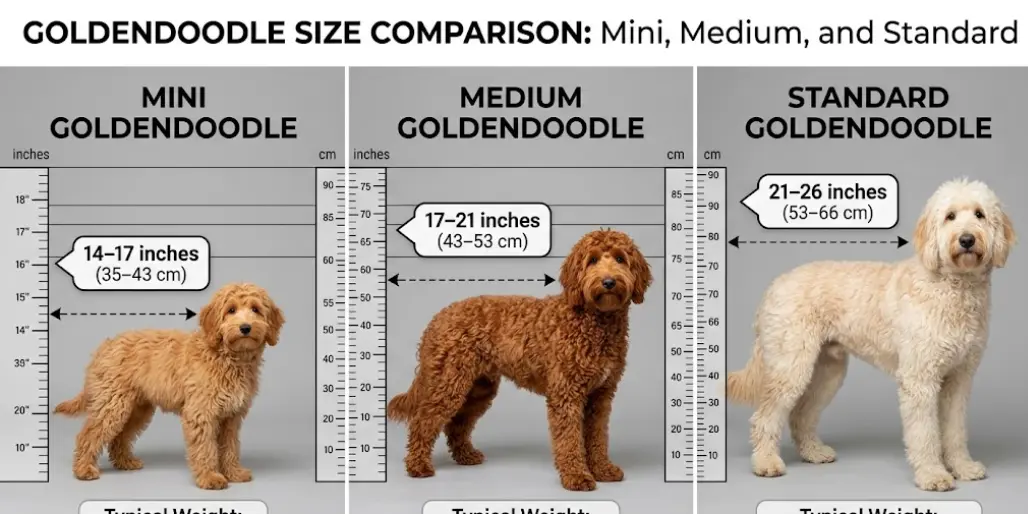 Goldendoodle Sizes Guide