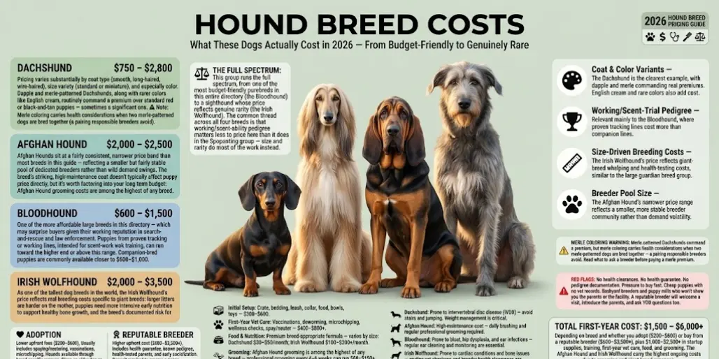 Hound Breed Costs