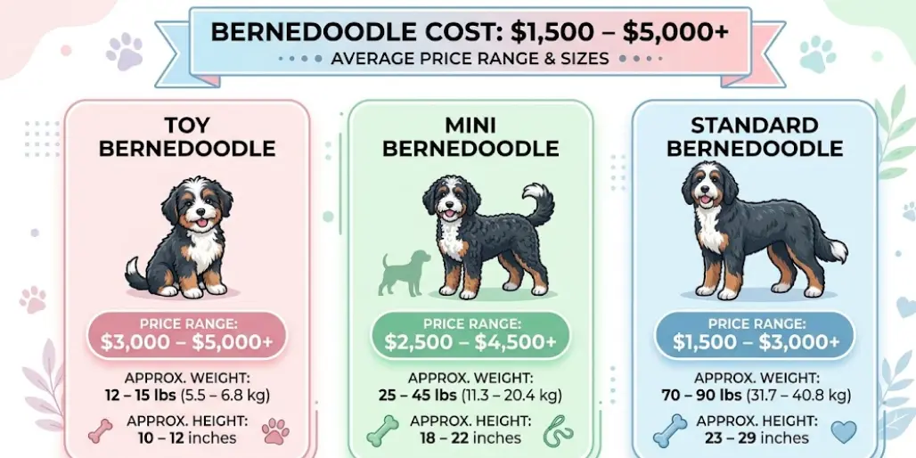 How Much Do Bernedoodles Cost