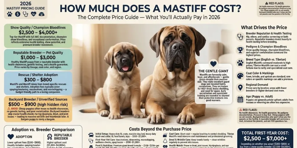 How Much Does a Mastiff Cost?
