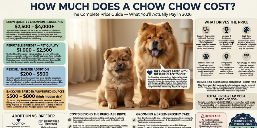 How much does a Chow Chow cost?