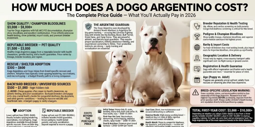 How much does a Dogo Argentino cost?