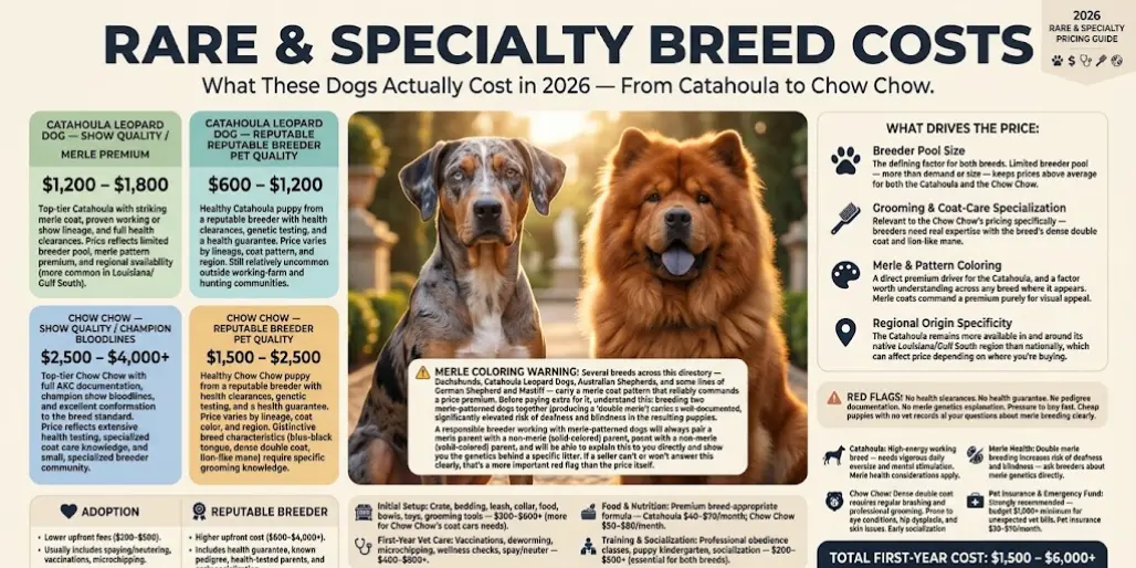 Rare & Specialty Breed Costs