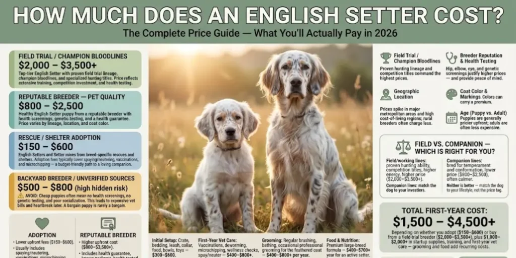 What Does an English Setter Cost?