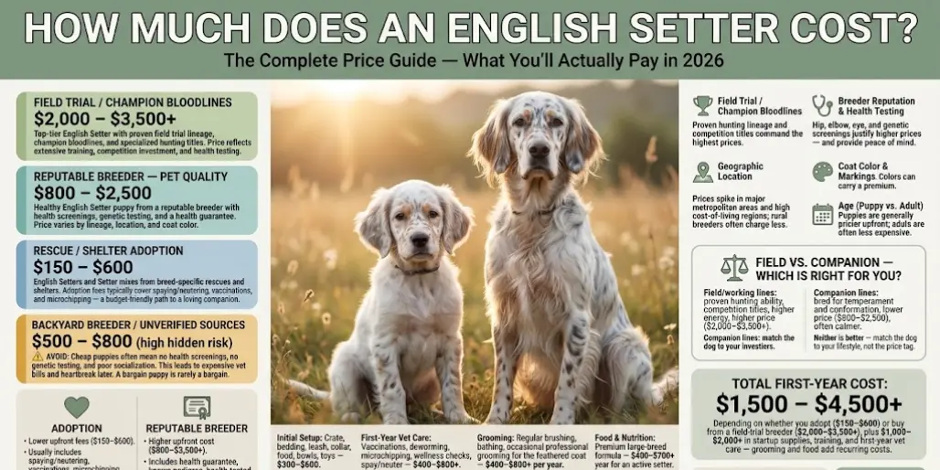 What Does an English Setter Cost?
